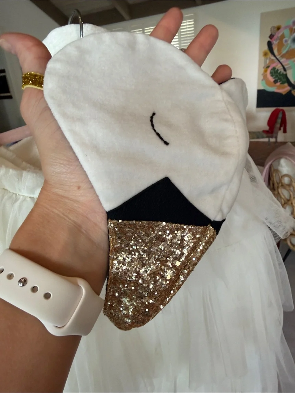 Meri Meri - Kids White Swan Cape and Mask Costume Set